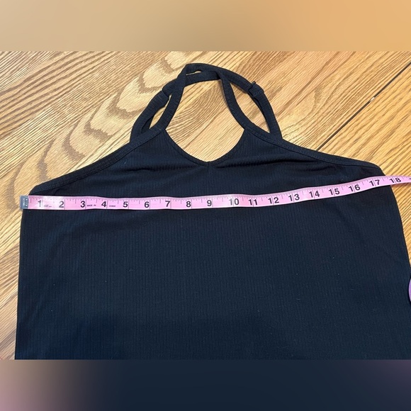 Torrid Black Everyday Ribbed Strappy Halter Tank Top / Size 2 🖤 - Picture 6 of 16